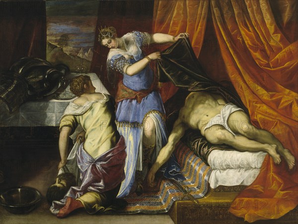 Judith and Holofernes. Artist: Tintoretto, Jacopo (1518-1594)