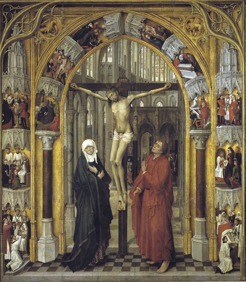 Redemption Tryptich: The Crucifixion. Artist: Stockt, Vrancke van der (1420-1495)