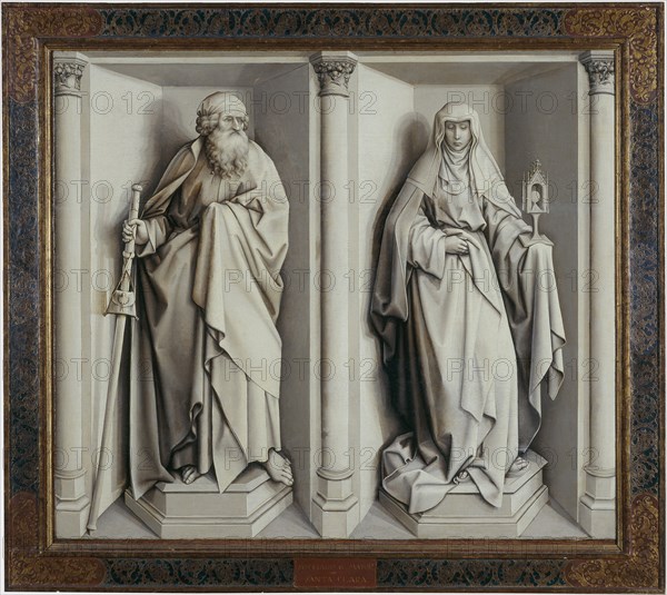 The Marriage of Mary and Joseph. (Reverse). Artist: Campin, Robert (ca. 1375-1444)