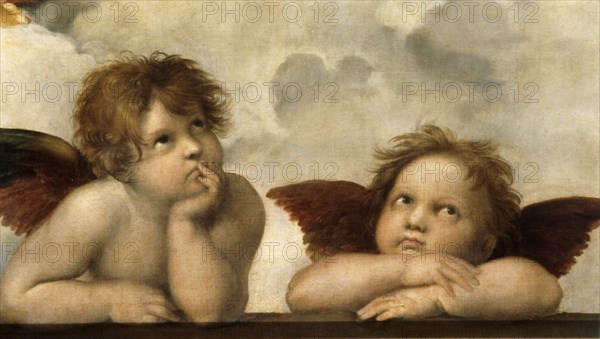 The Sistine Madonna (Detail). Artist: Raphael (1483-1520)