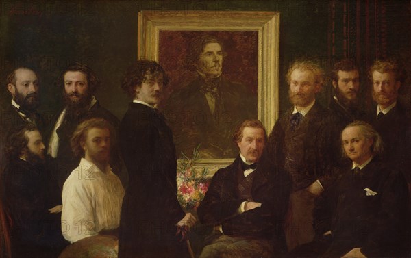 Hommage à Delacroix. Artist: Fantin-Latour, Henri (1836-1904)