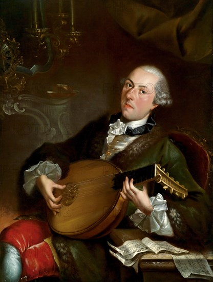 Portrait of the Composer Filippo Della Casa (1737?1810). Artist: Crespi, Luigi (1709-1779)
