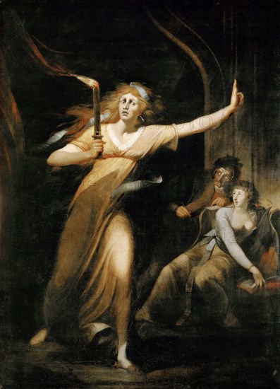 Lady Macbeth Walking in her Sleep. Artist: Füssli (Fuseli), Johann Heinrich (1741-1825)