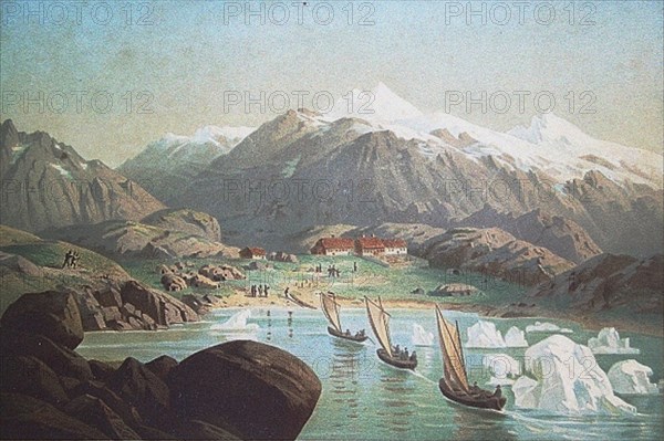 The second German northpolar expedition to the Arctic and Greenland in 1869. Artist: Anonymous