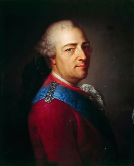 Portrait of the King Louis XV (1710-1774). Artist: Montpetit, Armand-Vincent de (1713-1800)