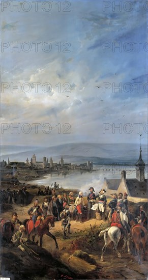 The French Army enters Mainz on October 21, 1792. Artist: Adam, Jean-Victor Vincent (1801-1867)