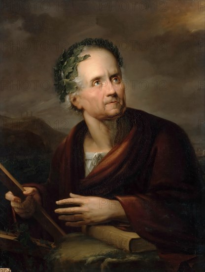 Portrait of Friedrich Gottlieb Klopstock (1724-1803). Artist: Hardorff, Gerdt (1769-1864)