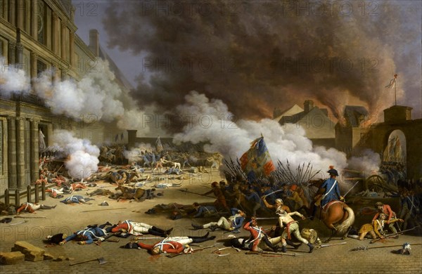 Bertaux, "Prise du palais des Tuileries, 10 août 1792"