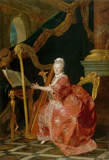 Marie Louise Thérèse Victoire of France (1733-1799). Artist: Aubry, Etienne (1745-1781)