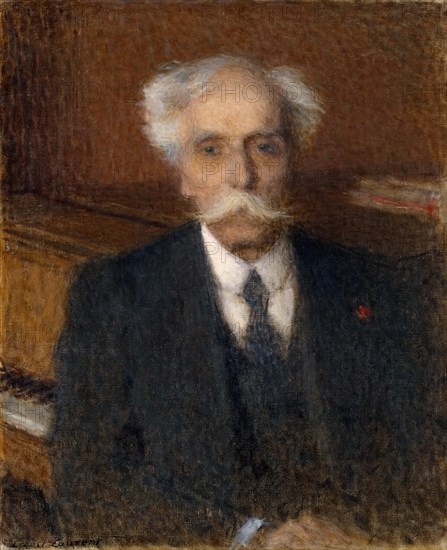 Portrait of Gabriel Fauré (1845-1924). Artist: Laurent, Ernest (1859-1929)