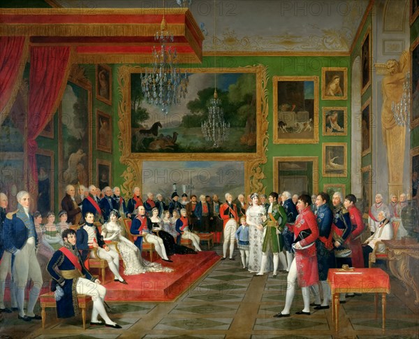 Wedding of Prince Eugène de Beauharnais and Princess Augusta of Bavaria, January 13, 1806. Artist: Ménageot, François-Guillaume (1744-1816)