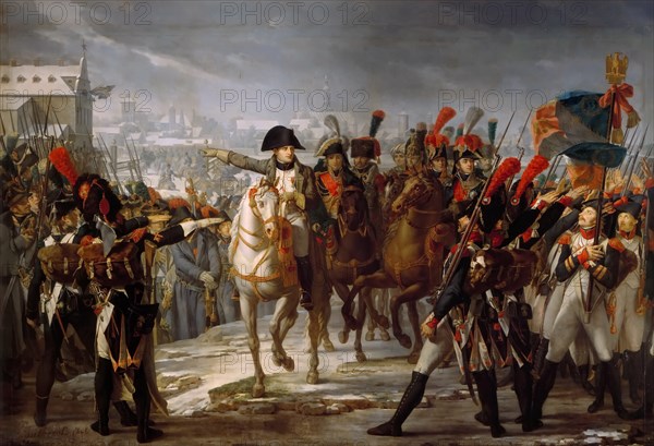 Napoleon's speech to the 2nd Corps of the Grande Armée before the attack on Augsburg on 12 October 1 Artist: Gautherot, Claude (1769-1825)