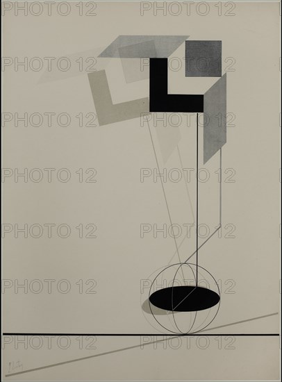 Proun. Artist: Lissitzky, El (1890-1941)