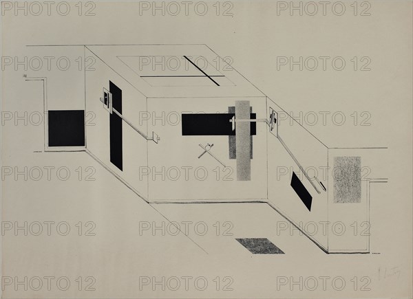 Proun. Artist: Lissitzky, El (1890-1941)