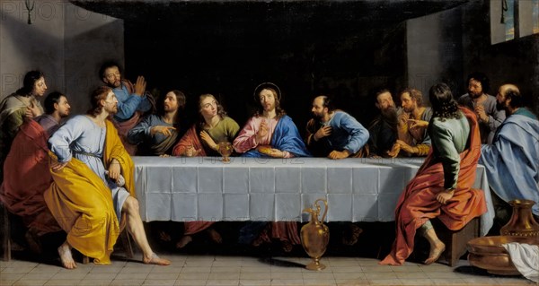 The Last Supper. Artist: Champaigne, Philippe, de (1602-1674)