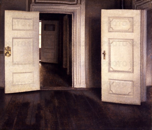 Open Doors. Artist: Hammershøi, Vilhelm (1864-1916)