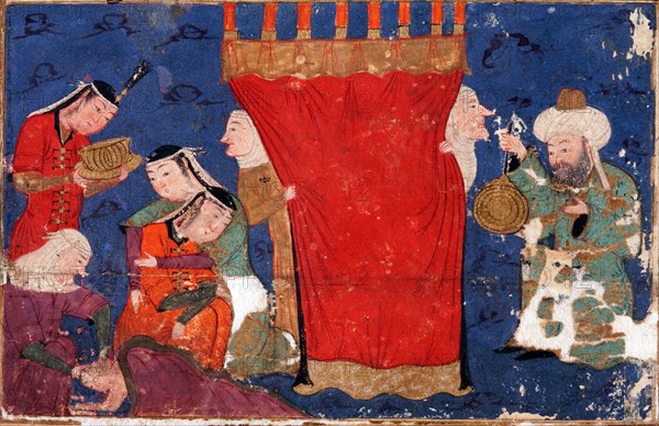 The Birth of Alexander the Great. From: Eskandar-nameh (The Book of Alexander). Artist: Anonymous