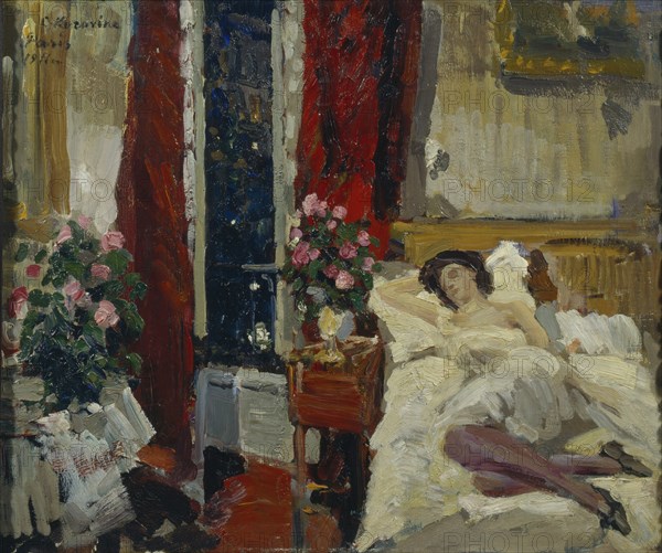 In the room. Artist: Korovin, Konstantin Alexeyevich (1861-1939)