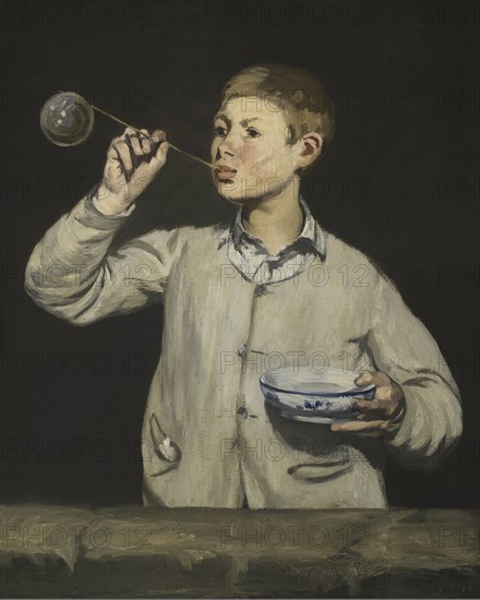 Boy Blowing Bubbles. Artist: Manet, Édouard (1832-1883)