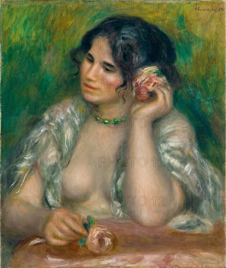 Gabrielle à la rose. Artist: Renoir, Pierre Auguste (1841-1919)