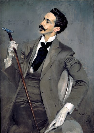 Portrait of Count Robert de Montesquiou. Artist: Boldini, Giovanni (1842-1931)