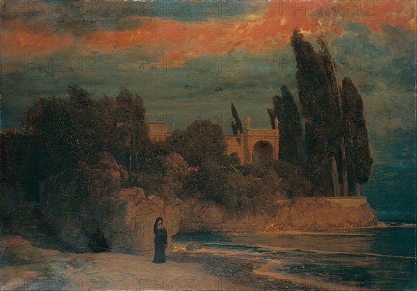 Villa by the Sea. Artist: Böcklin, Arnold (1827-1901)