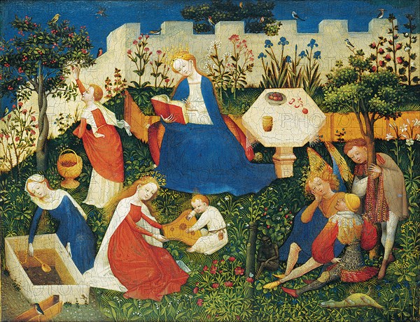 The little Garden of Paradise. Artist: Upper Rhenish Master (active c. 1410-1420)