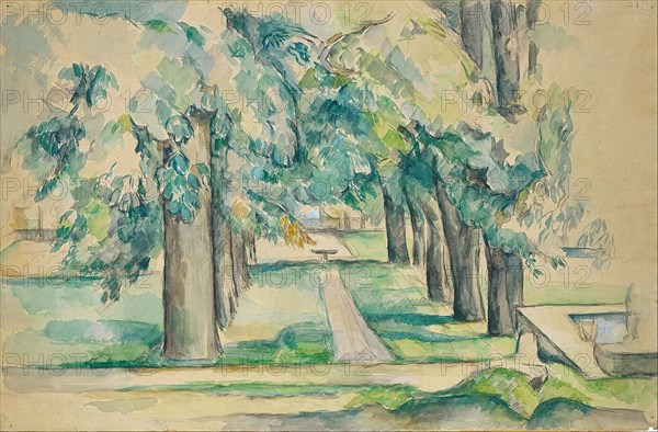 Avenue of Chestnut Trees at the Jas de Bouffan. Artist: Cézanne, Paul (1839-1906)