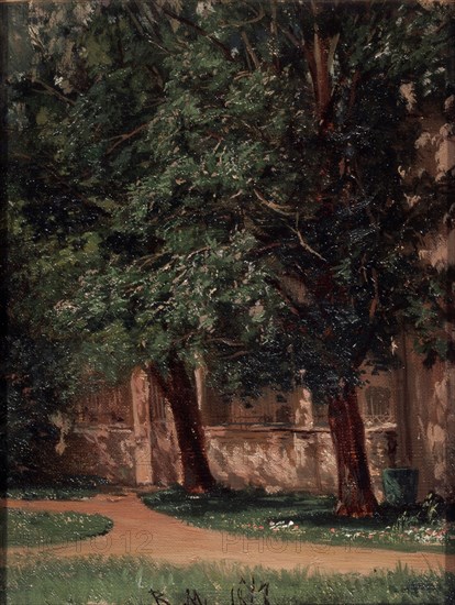 Near the Tretiakov's House. Artist: Maximov, Vasili Maximovich (1844-1911)