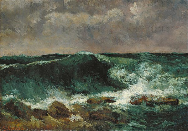 The Wave. Artist: Courbet, Gustave (1819-1877)