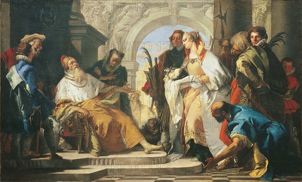 The Patron Saints of the Crotta Family. Artist: Tiepolo, Giambattista (1696-1770)