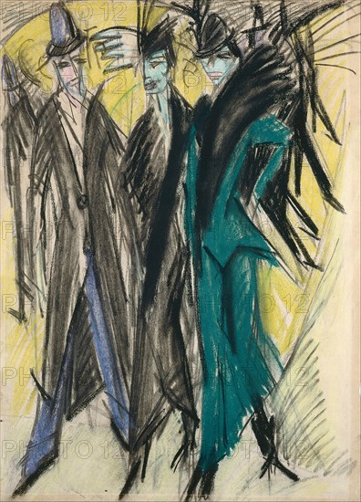 Berlin Street Scene. Artist: Kirchner, Ernst Ludwig (1880-1938)