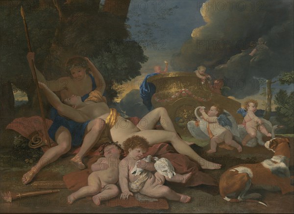 Venus and Adonis. Artist: Poussin, Nicolas (1594-1665)