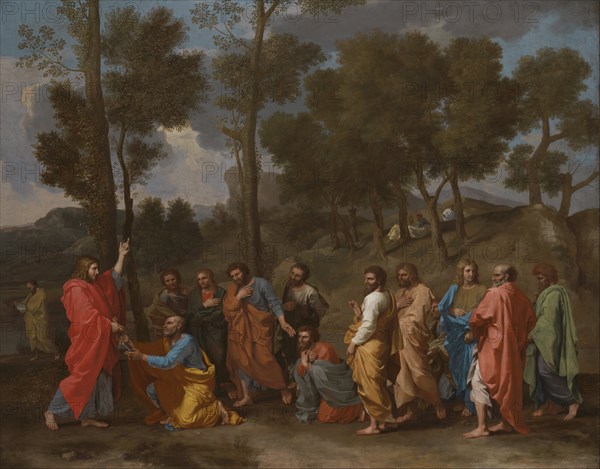 The Sacrament of Ordination (Christ presenting the Keys to Saint Peter). Artist: Poussin, Nicolas (1594-1665)