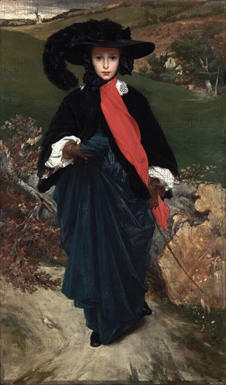 Portrait of May Sartoris. Artist: Leighton, Frederic, 1st Baron Leighton (1830-1896)