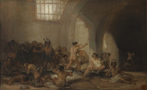 The Madhouse (Asylum). Artist: Goya, Francisco, de (1746-1828)