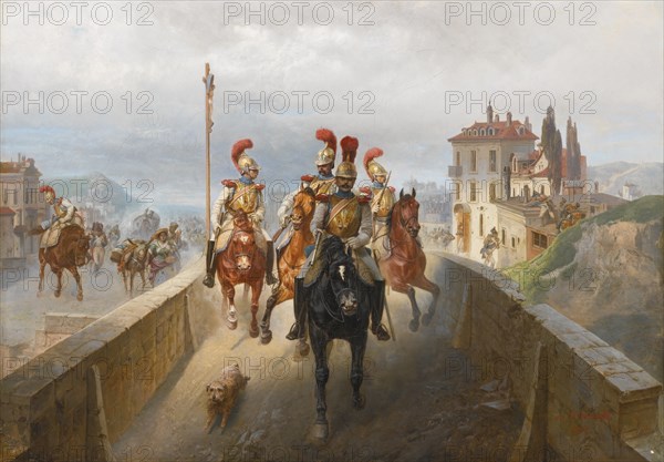 Napoleonic Troops. Artist: Willewalde, Gottfried (Bogdan Pavlovich) (1818-1903)