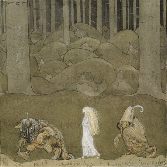 The Princess and the Trolls. Artist: Bauer, John (1882-1918)