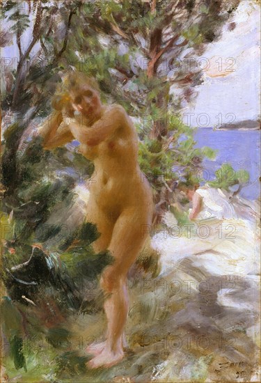 After the Bath. Artist: Zorn, Anders Leonard (1860-1920)