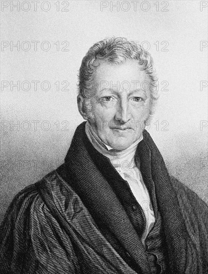 Portrait of Thomas Robert Malthus (1766-1834). Artist: Linnell, John (1792-1882)