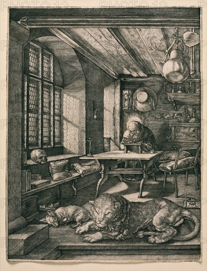 Saint Jerome in his Cell. Artist: Dürer, Albrecht (1471-1528)