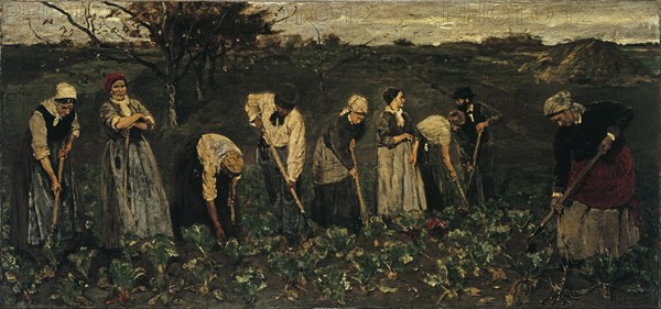 Workers on the beet field. Artist: Liebermann, Max (1847-1935)