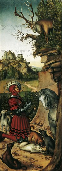 Saint Eustace. Artist: Cranach, Lucas, the Elder (1472-1553)