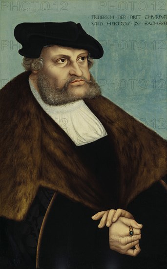 Portrait of Frederick III, Elector of Saxony (1463-1525). Artist: Cranach, Lucas, the Elder (1472-1553)