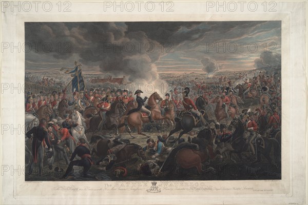 The Battle of Waterloo. Artist: Sauerweid, Alexander Ivanovich (1783-1844)