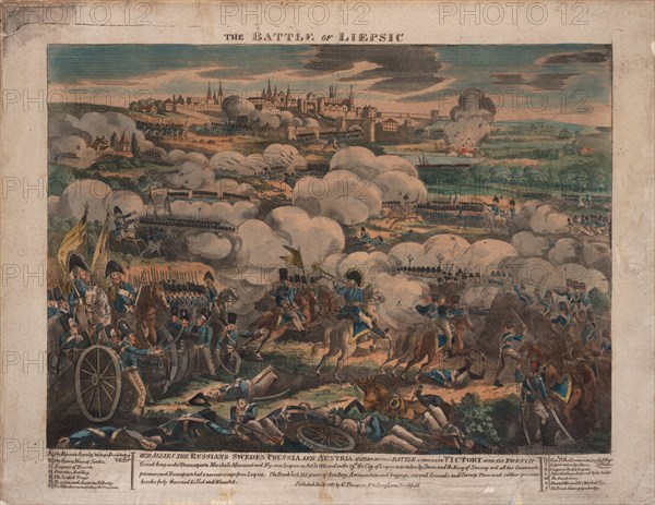 The Battle of Leipzig. Artist: Anonymous