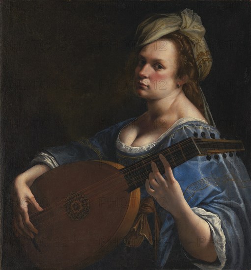 Self-Portrait as a Lute Player. Artist: Gentileschi, Artemisia (1598-1653)