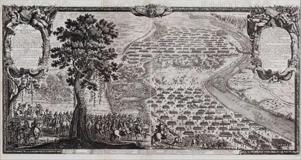 The Battle of Warsaw on July 1656. Artist: Dahlberg, Erik (1625-1703)