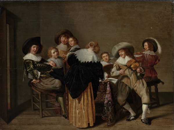 A Musical Party. Artist: Hals, Dirck (1591-1656)