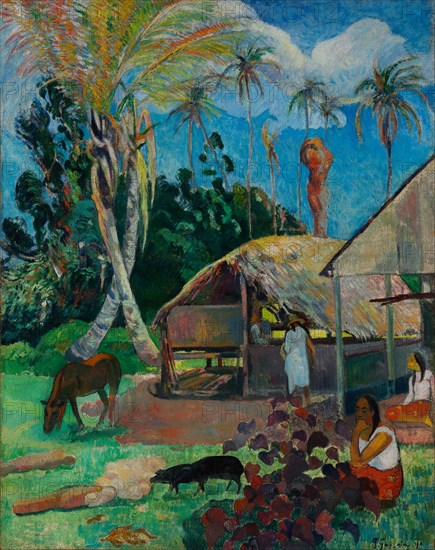 The Black Pigs. Artist: Gauguin, Paul Eugéne Henri (1848-1903)